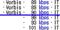 Playlist codec_disp設定･詳細